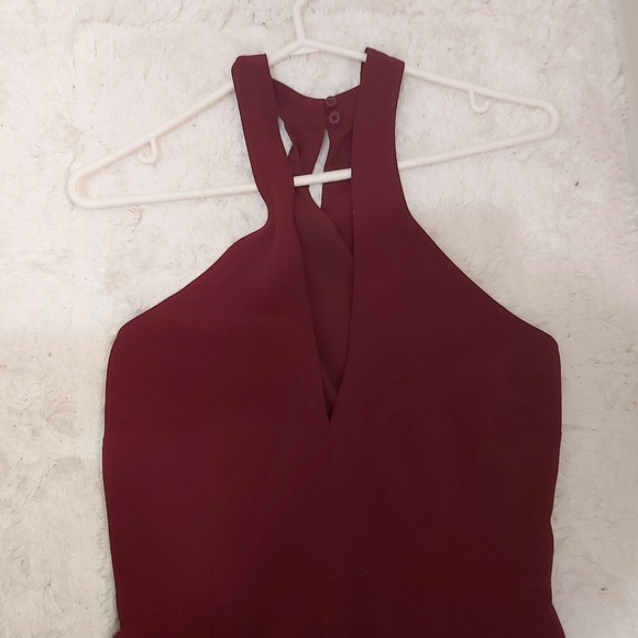 Gorgeous maroon jumpsuit - Picture 4 of 5